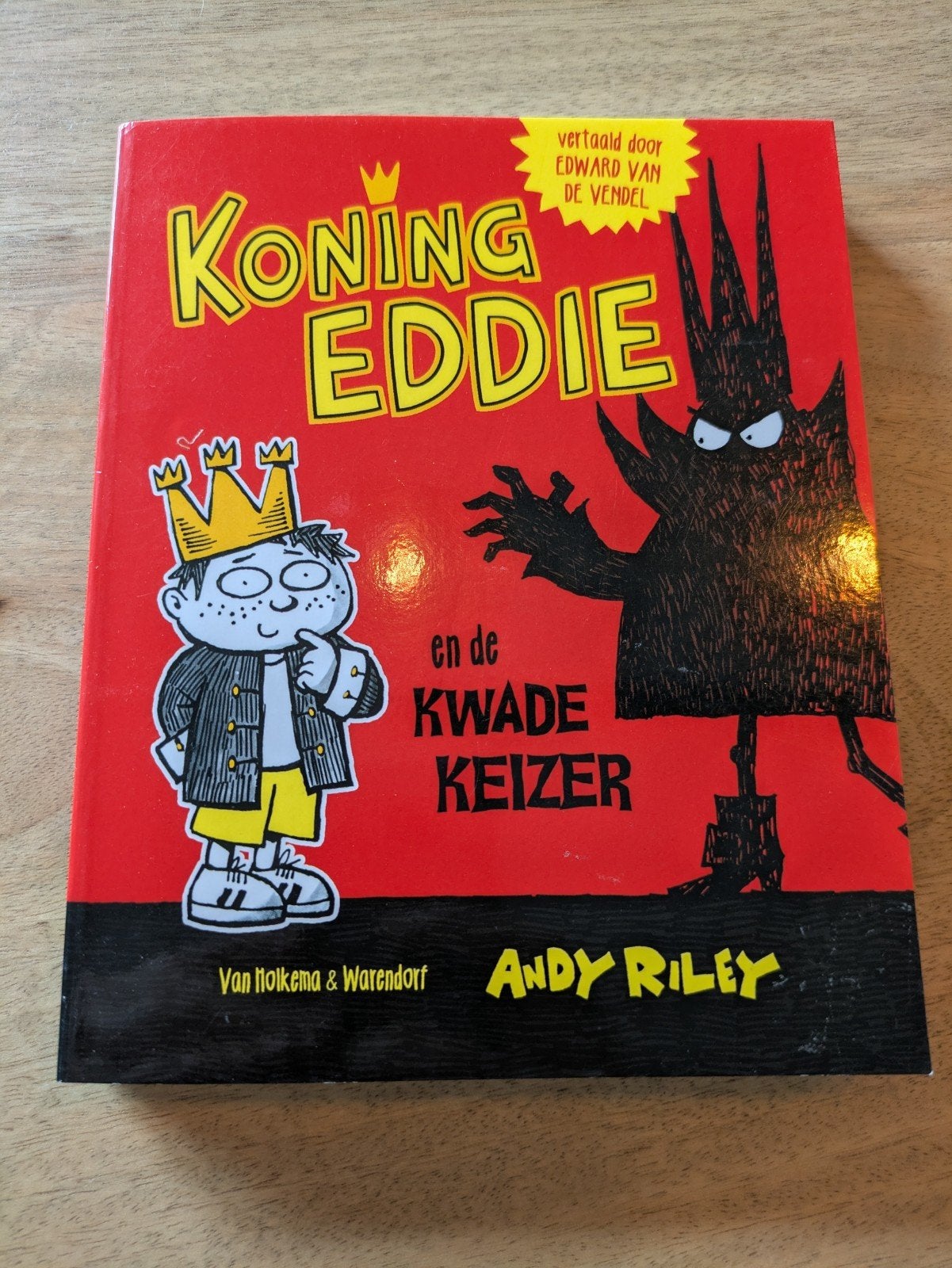 Koning Eddie en de Kwade Keizer - Andy Riley (deel 1), Boeken, Ophalen of Verzenden, Zo goed als nieuw, Andy Riley, Fictie