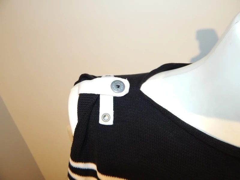 Jean Paul Gaultier gebreide top marine look merk stiksel S, Kleding | Dames, Jean Paul Gaultier, Gedragen, Meerkleurig, Verzenden