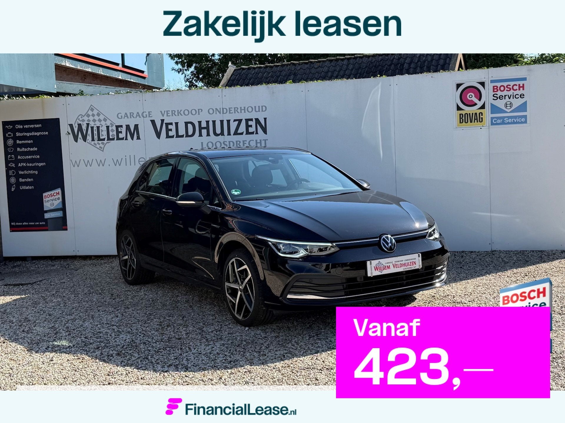 Volkswagen Golf 1.5 eTSI 150pk|1st Ed.|Pano+IQ.Light|Ambient, Euro 6, 4 cilinders, 150 pk, Zwart