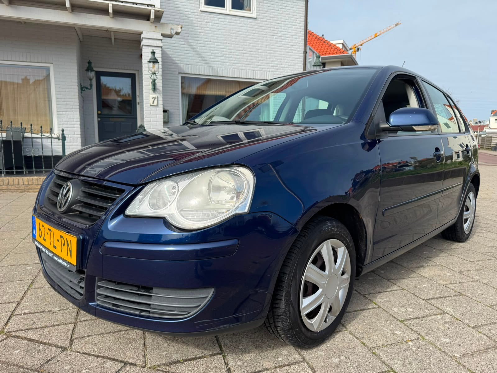 Volkswagen Polo 1.4 16V airco november 2006, Auto's, Voorwielaandrijving, 40 €/maand, 4 cilinders, Blauw