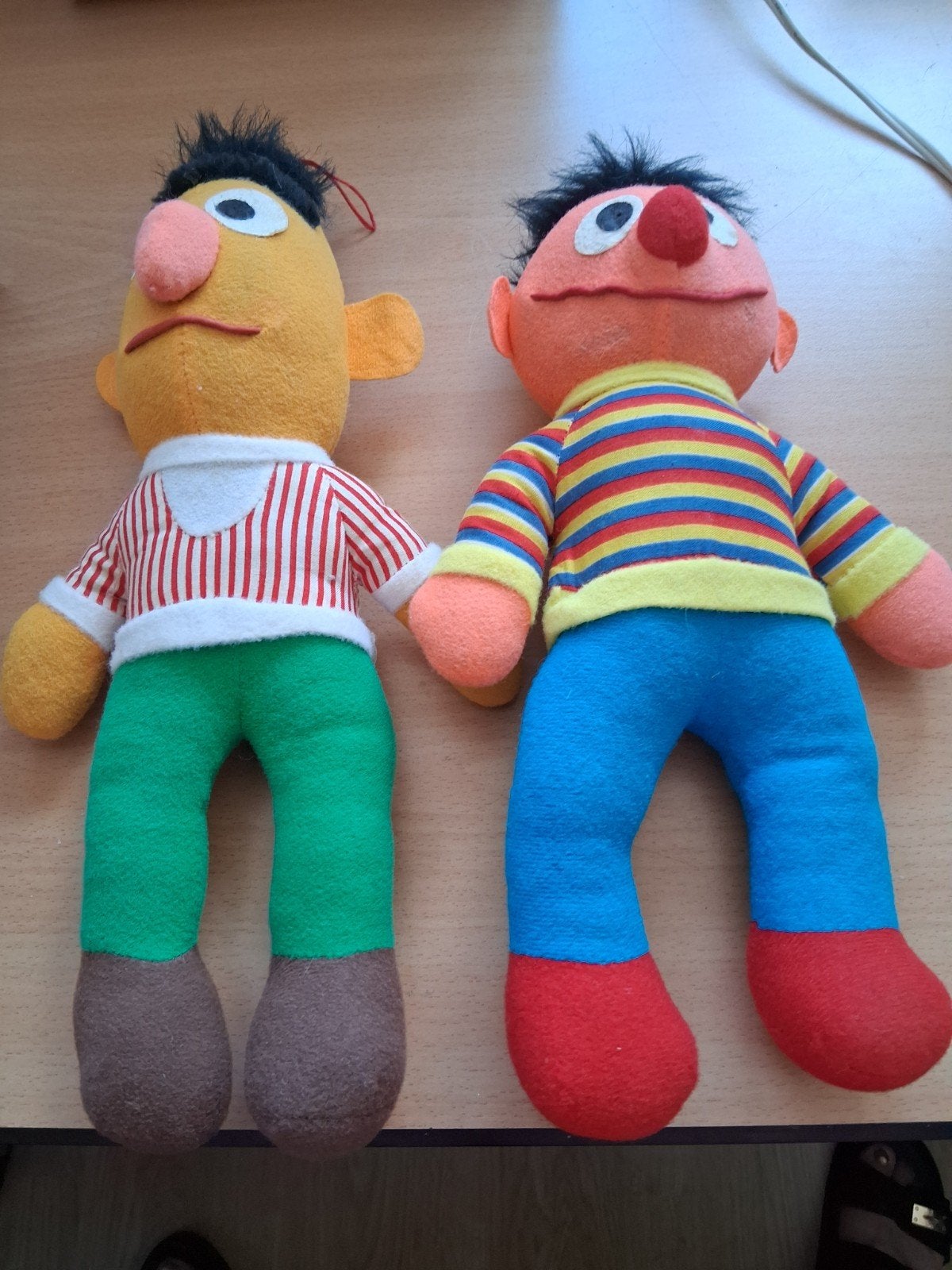 Bert en Ernie knuffels van Sesamstraat, Gebruikt, Overige merken, Overige typen, Ophalen of Verzenden