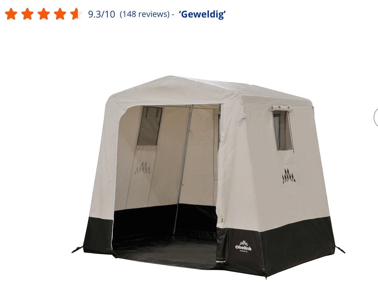 Obelink Prestige PVC schuurtent met vast kuipgrondzeil, Ophalen, Nieuw, Tot en met 2