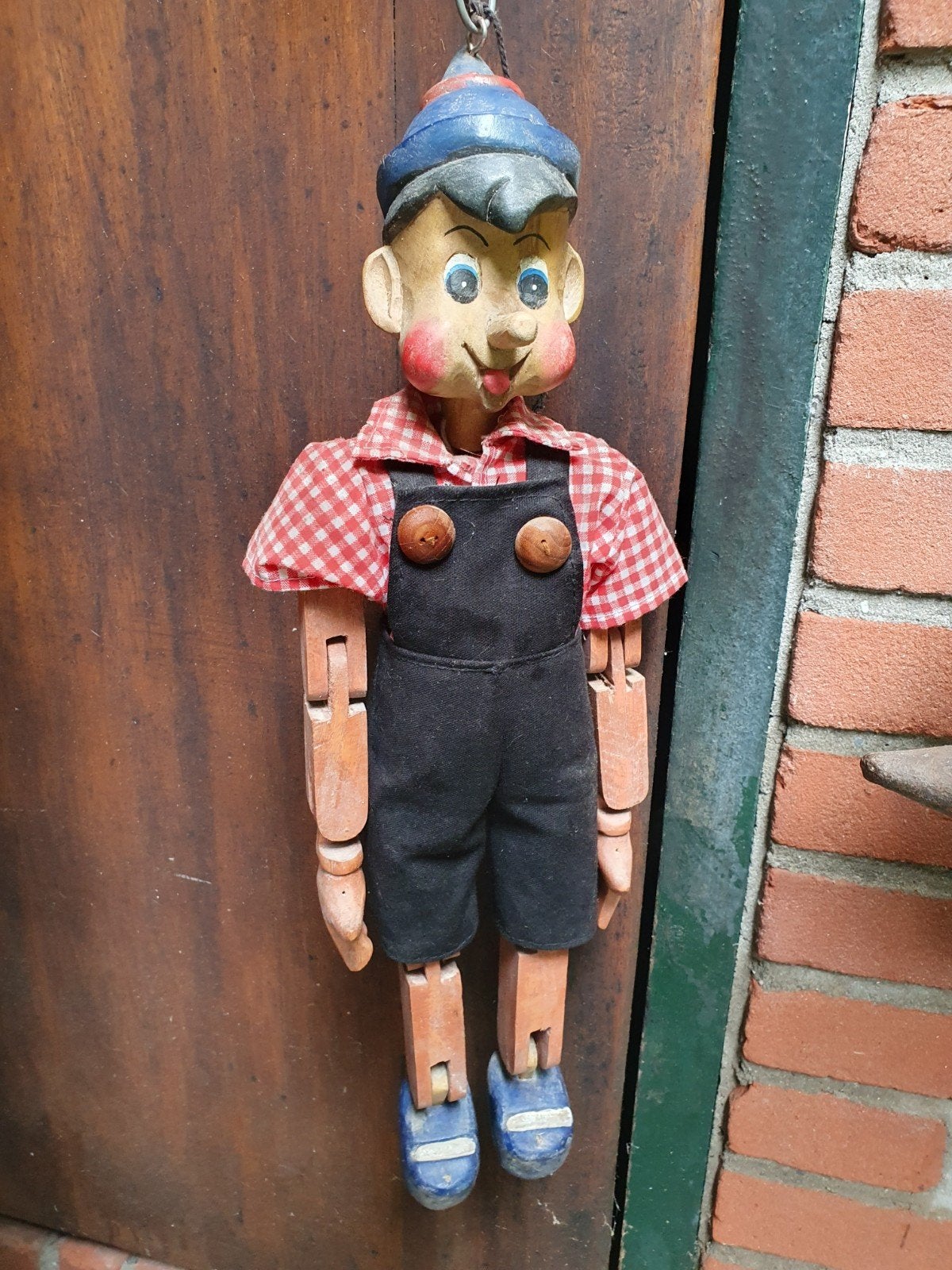 Vintage Pinokkio pop - Houten marionet, Ophalen of Verzenden