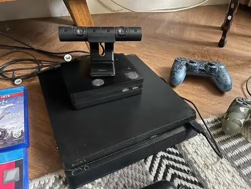 PlayStation 4 + VR set + 2 controllers + Move controllers, Ophalen of Verzenden, Gebruikt, Controller, PlayStation 4