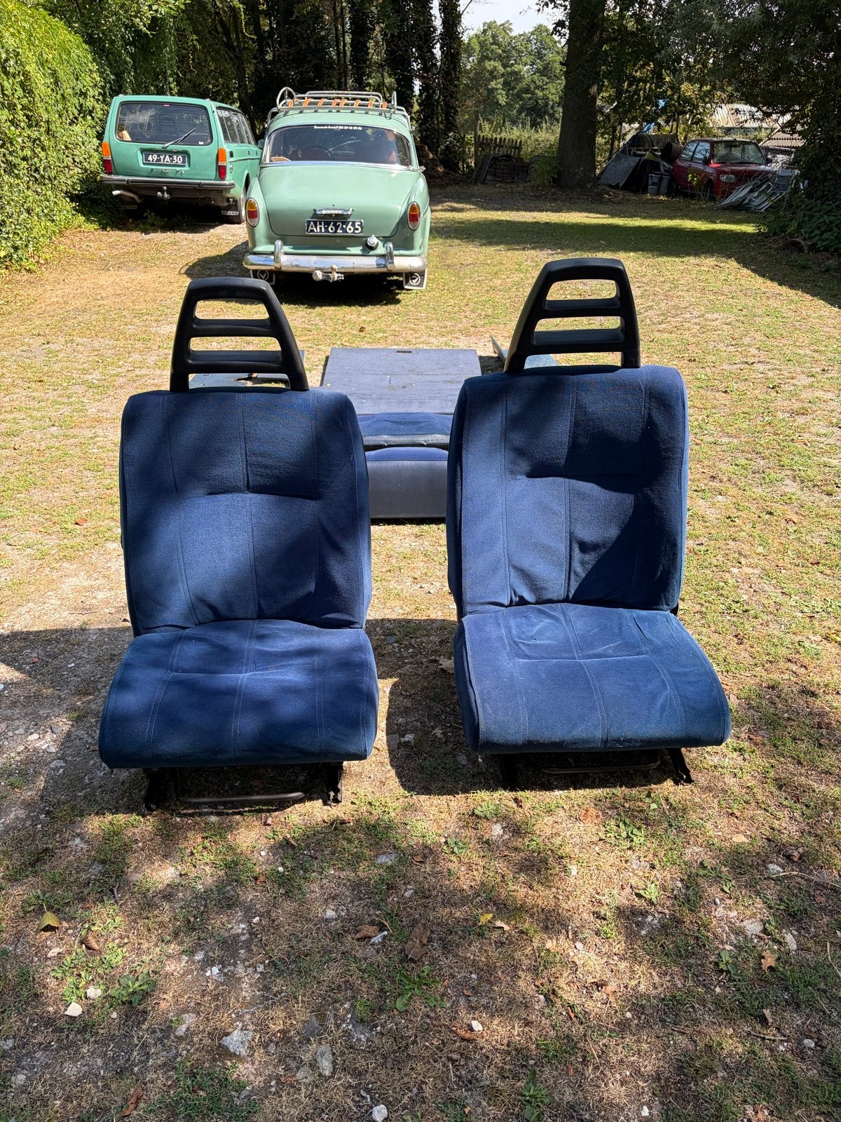 Volvo 240/245 interieur blauw, inclusief deurpanelen, Auto-onderdelen, Ophalen of Verzenden, Gebruikt, Volvo