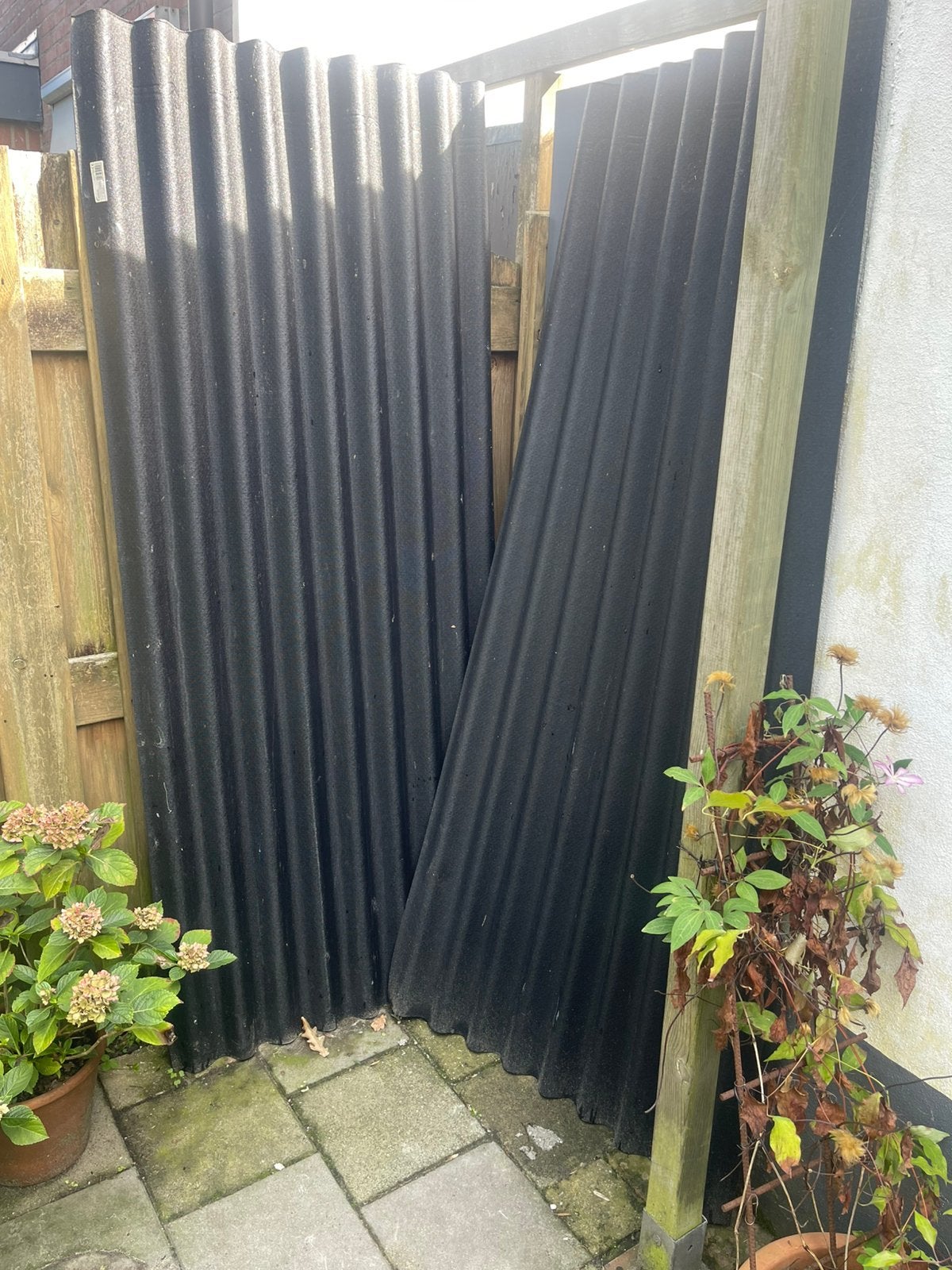 2 Bitumen Golfplaten 200x86 - Nieuw, Doe-het-zelf en Verbouw, Ophalen, Overige materialen, Zwart, Nieuw