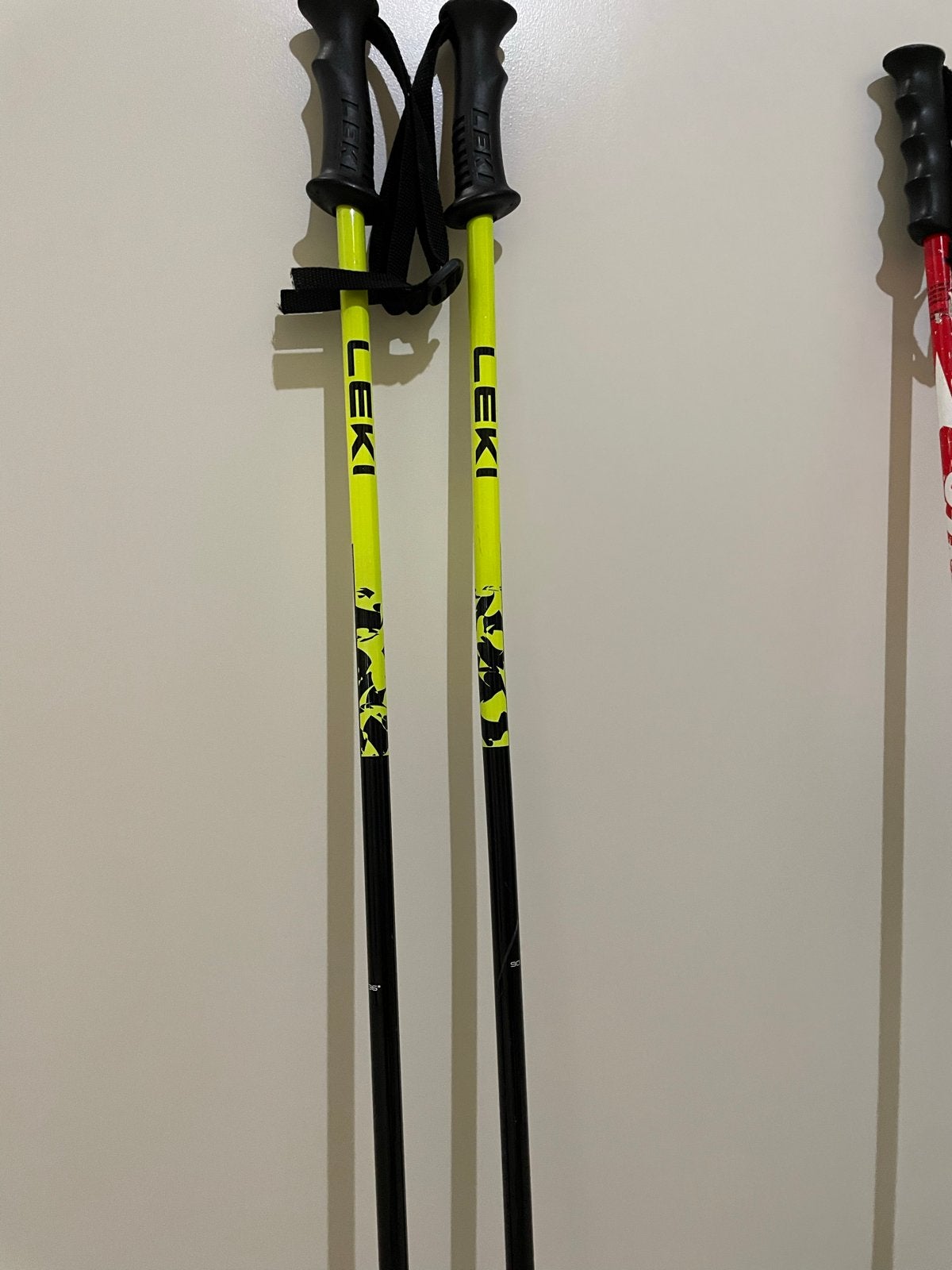 Leki skistokken 90 cm - Zo goed als nieuw, Sport en Fitness, Stokken, Zo goed als nieuw, Skiën, Minder dan 100 cm