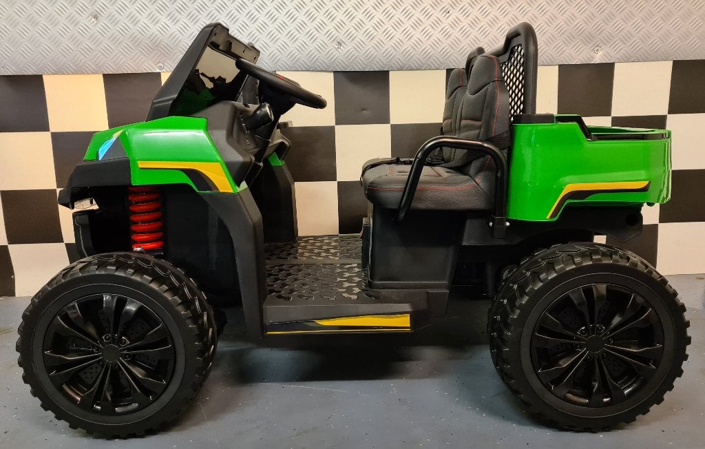 Farmer Truck - 4x4 - 12 volt - leren zit - 2 persoons - RC, Ophalen of Verzenden, Nieuw