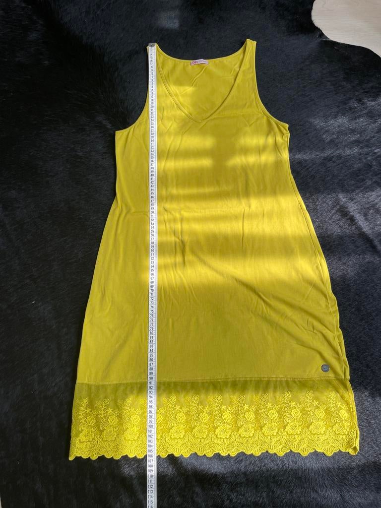 Nieuwe Didi Slipdress Maat L, Kleding | Dames, Jurken, Nieuw, Maat 42/44 (L), Geel, Boven de knie, Verzenden