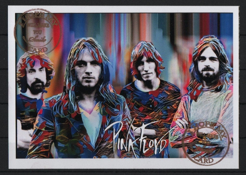 M12) postkaart clubeditie PINK FLOYD AFRIKA, Verzenden, Tanzania, Gestempeld