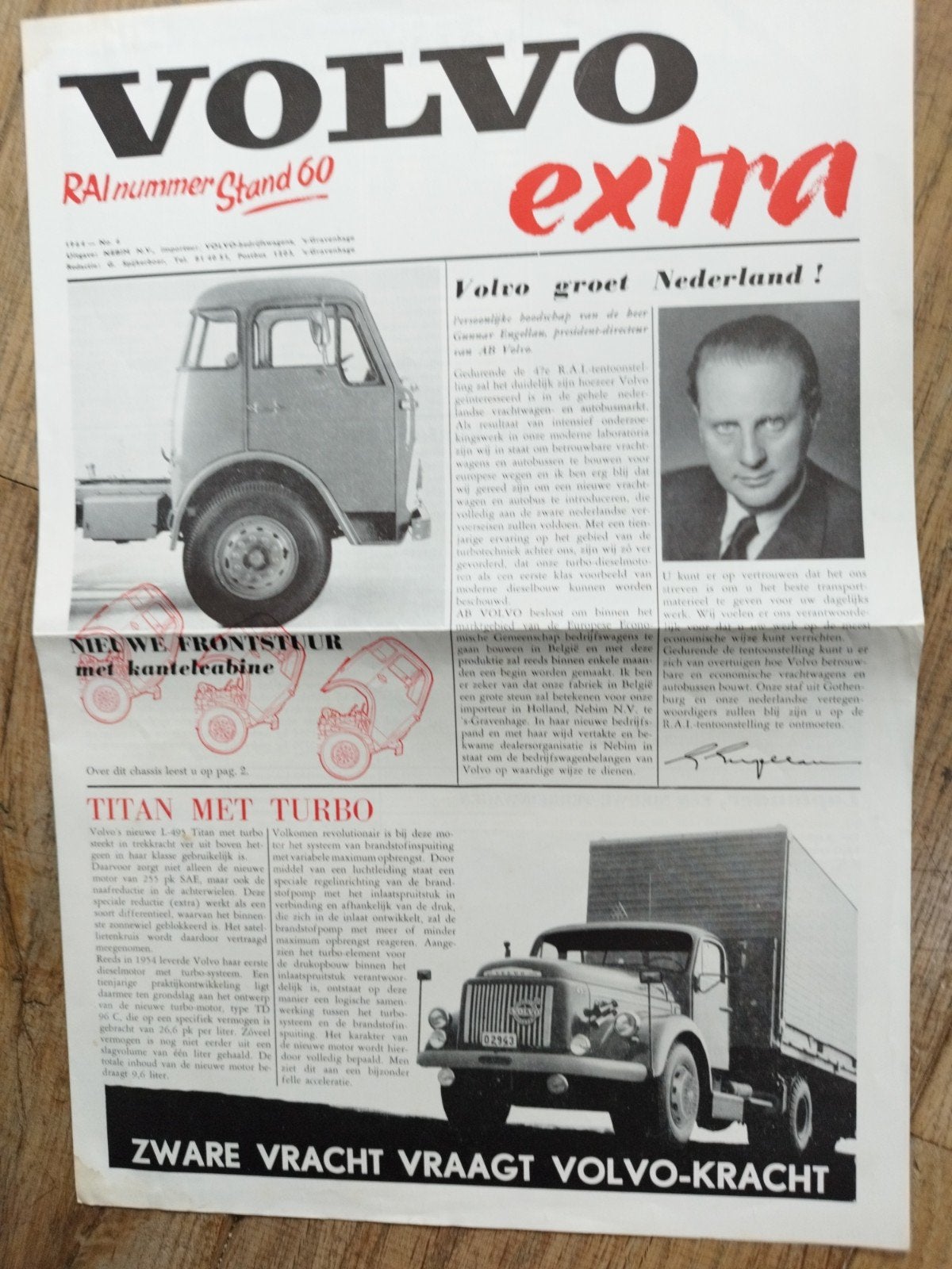 Volvo Extra krant 1964 nr 4 - Zware vracht Volvo-kracht, Volvo, Volkswagen, Ophalen of Verzenden, Zo goed als nieuw