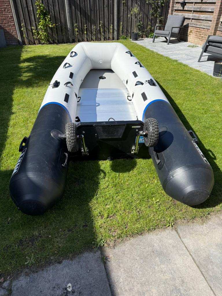 Yamaha 340S - Yamaha 6pk 4 takt, Watersport en Boten, Rubberboten, Ophalen, Aluminium, Peddels, Gebruikt