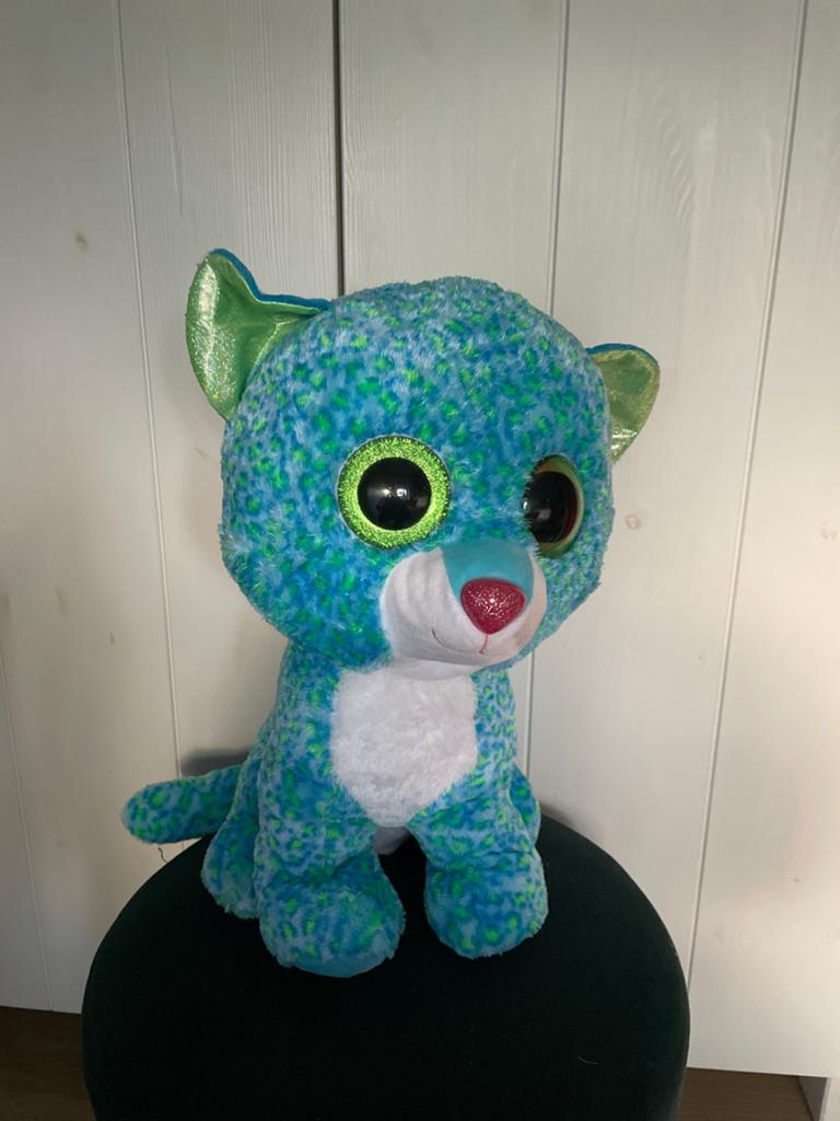 TY Beanie Boo Leona luipaard, Gebruikt, Overige typen, Ophalen of Verzenden, Meerkleurig