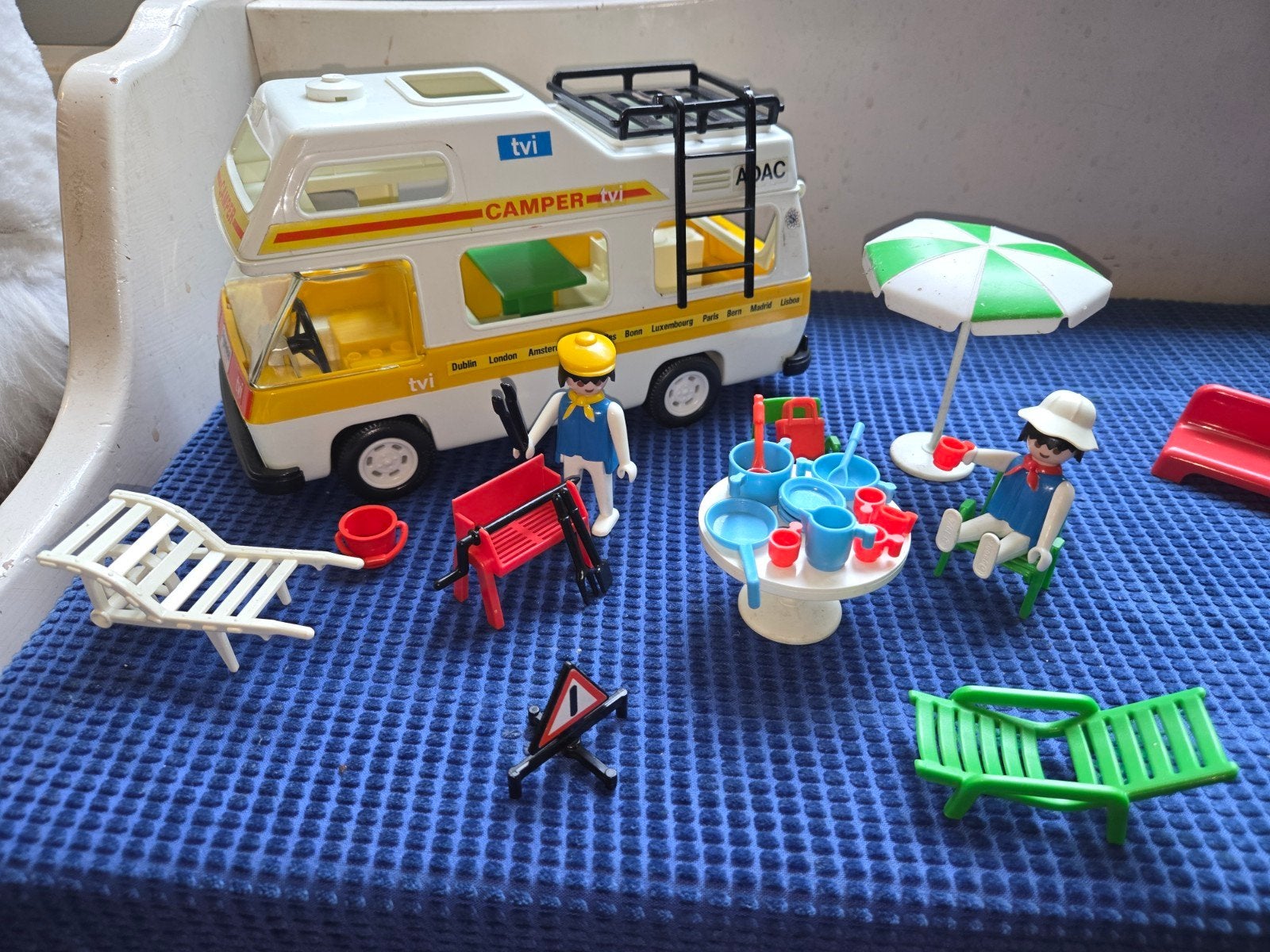 Vintage Playmobil Camper 3258 compleet  + extra's, Ophalen, Gebruikt, Complete set, Voertuig