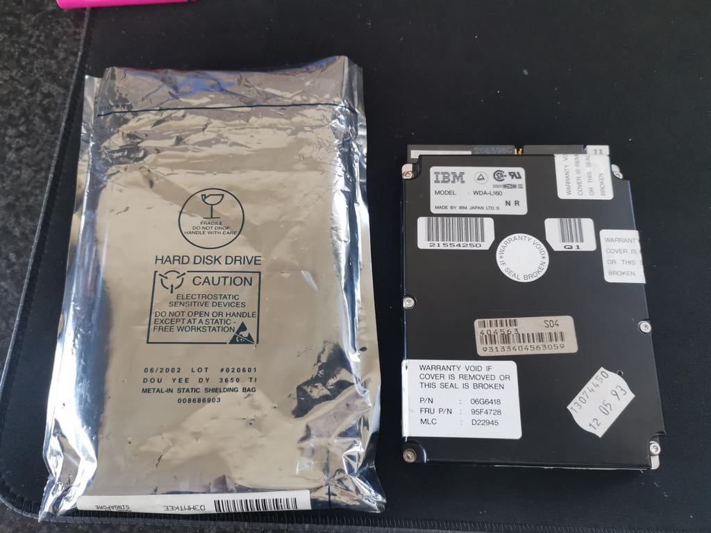 25 euro IBM WDA-L160 HDD HARDE SCHIJF, Ophalen of Verzenden