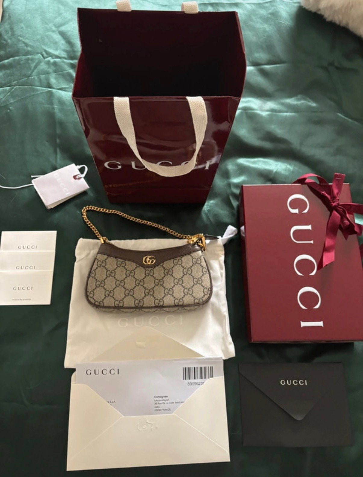 Gucci Ophidia mini tas, Ophalen, Zo goed als nieuw, Beige, Handtas