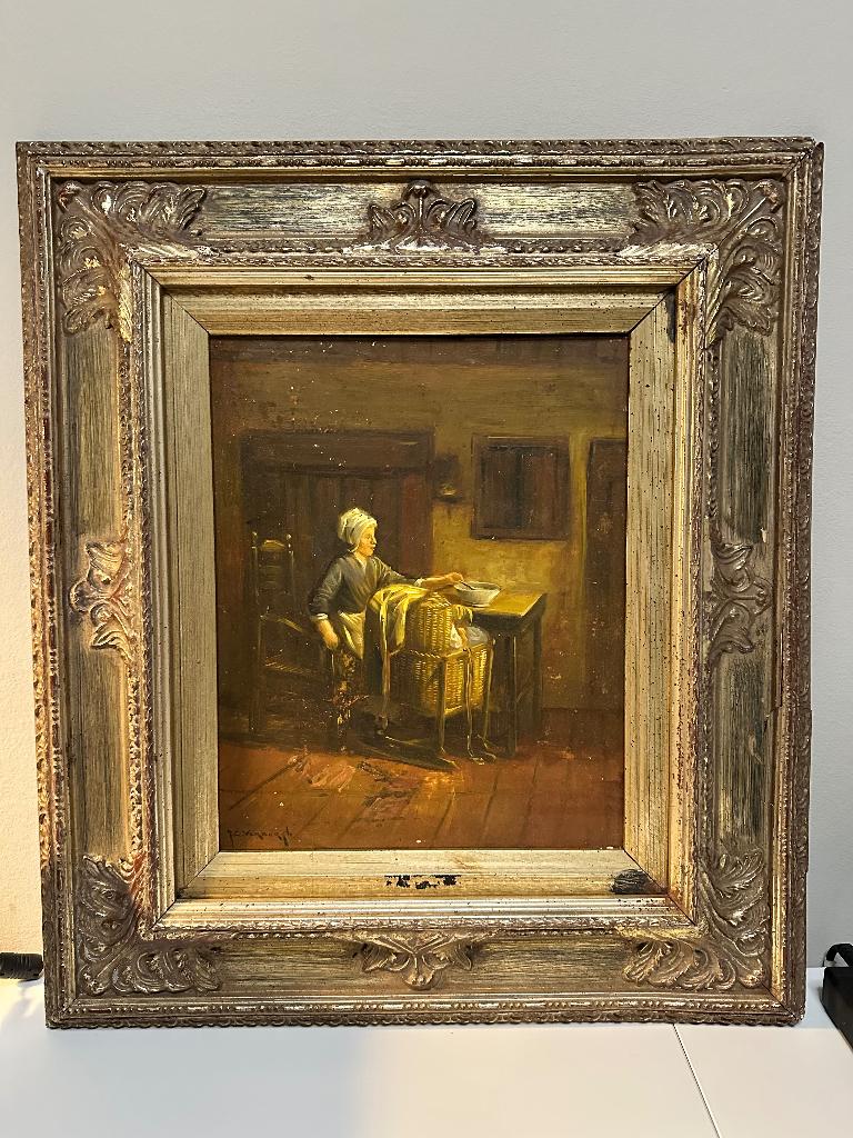 Olieverfschilderij, Antiek en Kunst, Kunst | Schilderijen | Klassiek, Ophalen
