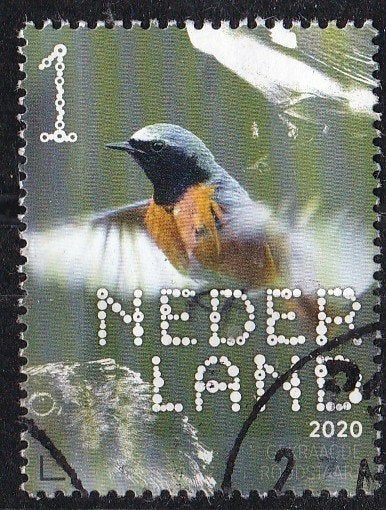 BDN – Bos- en heidevogels – roodstaart – gebruikt –NVPH 3869, Verzenden, Na 1940, Gestempeld