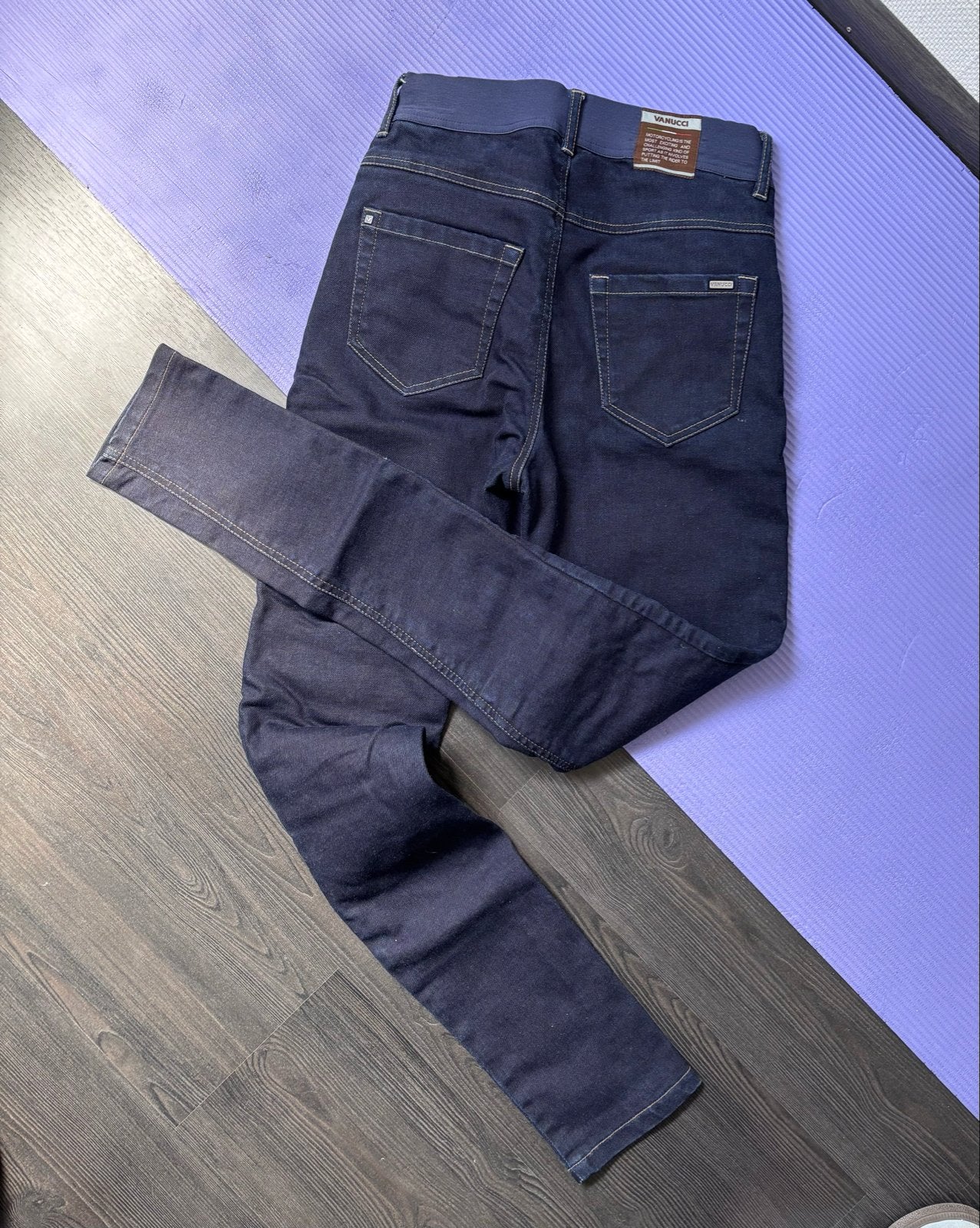 Vanucci motor jeans maat M - Nieuw met kniebeschermers, Blauw, Nieuw, Lang, Ophalen