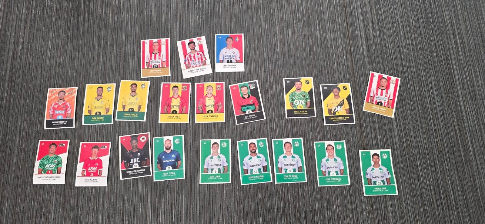 Voetbal Spelerskaarten - Diverse Clubs Eredivisie, Verzamelen, Ophalen of Verzenden, Zo goed als nieuw, Poster, Plaatje of Sticker