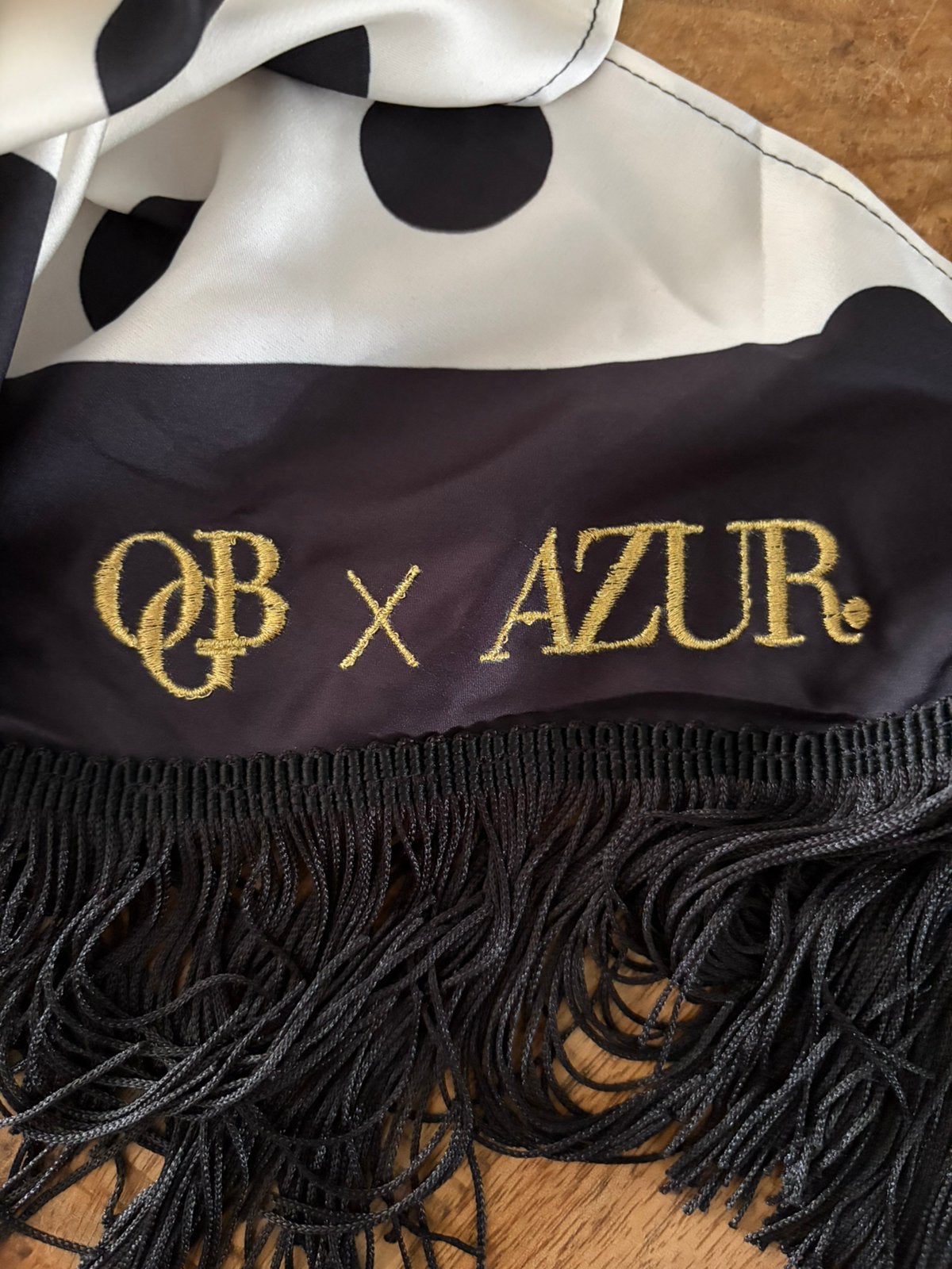 OGB Olcay Gulsen Beauty x Azur Print Dot Scarf, Verzenden, Nieuw, Sjaal