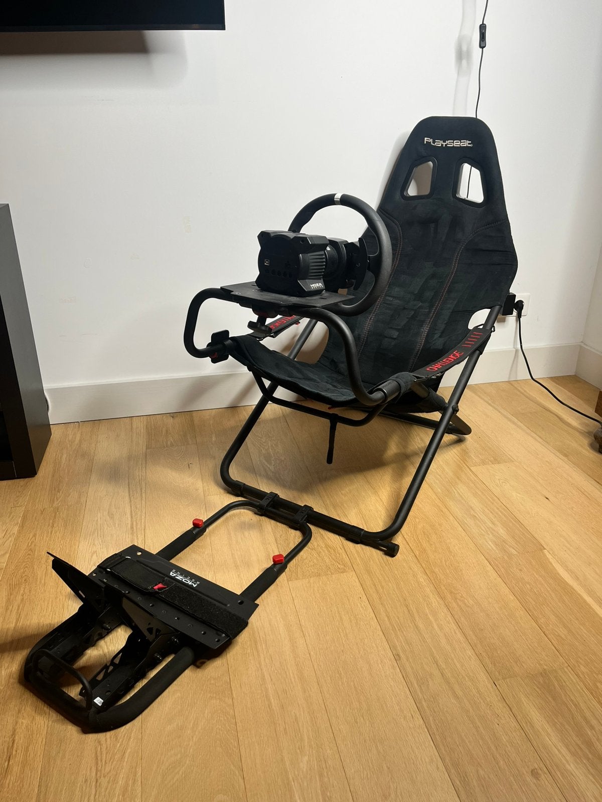 MOZA R3 bundel compleet + Playseat Challenge + Formula mod, Spelcomputers en Games, Ophalen, Zo goed als nieuw, Playseat of Racestoel