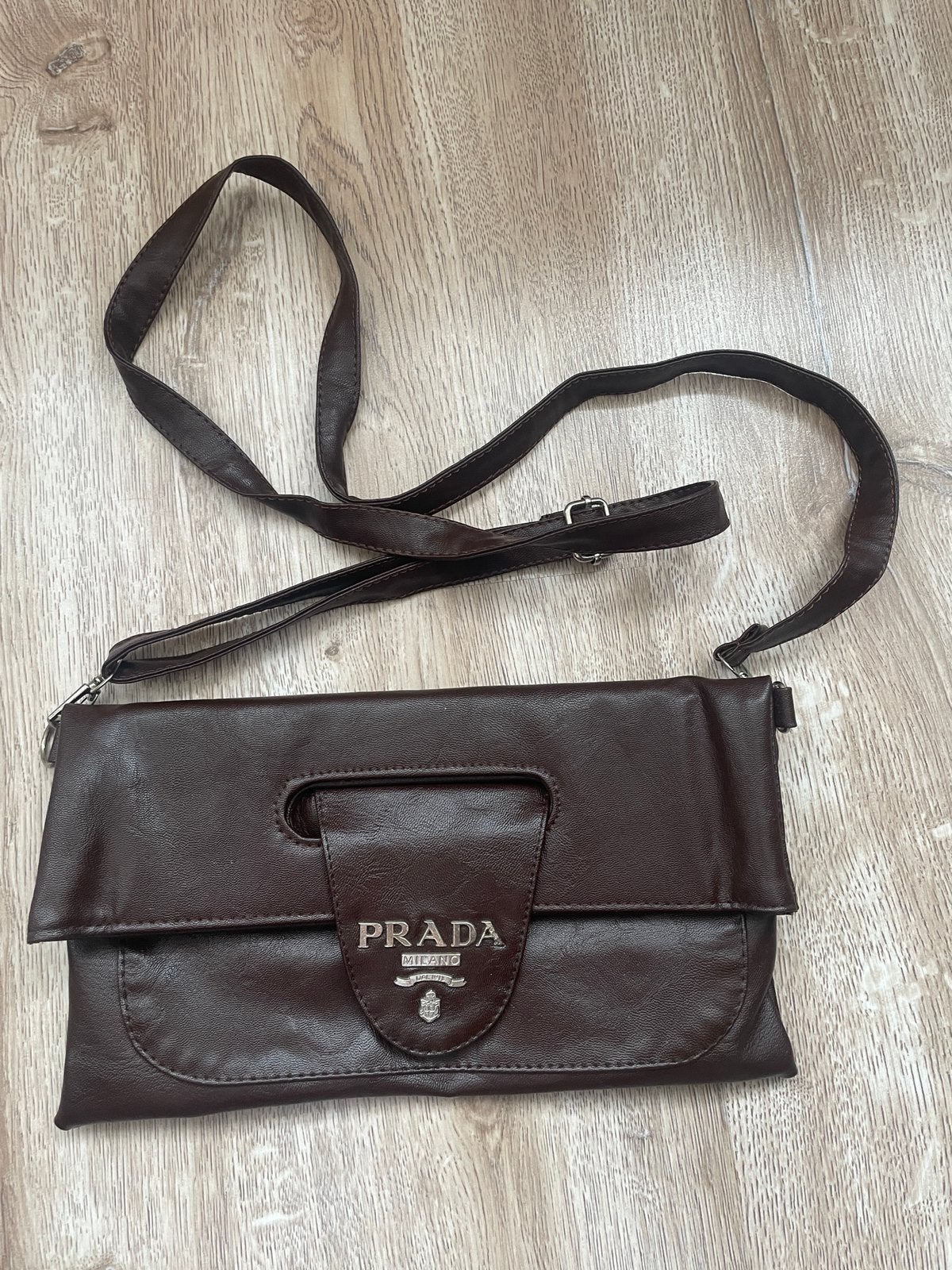 Prada tas, Ophalen of Verzenden, Zo goed als nieuw, Bruin, Leer