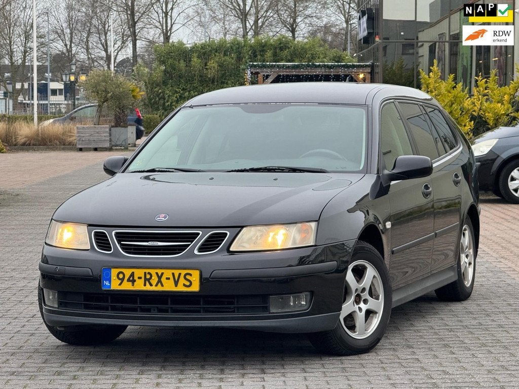 Saab 9-3 Sport Estate 1.8 T | APK 29-01-2027 | Airco | Elekt, Auto's, Saab, 1998 cc, Stof, Gebruikt, Zwart