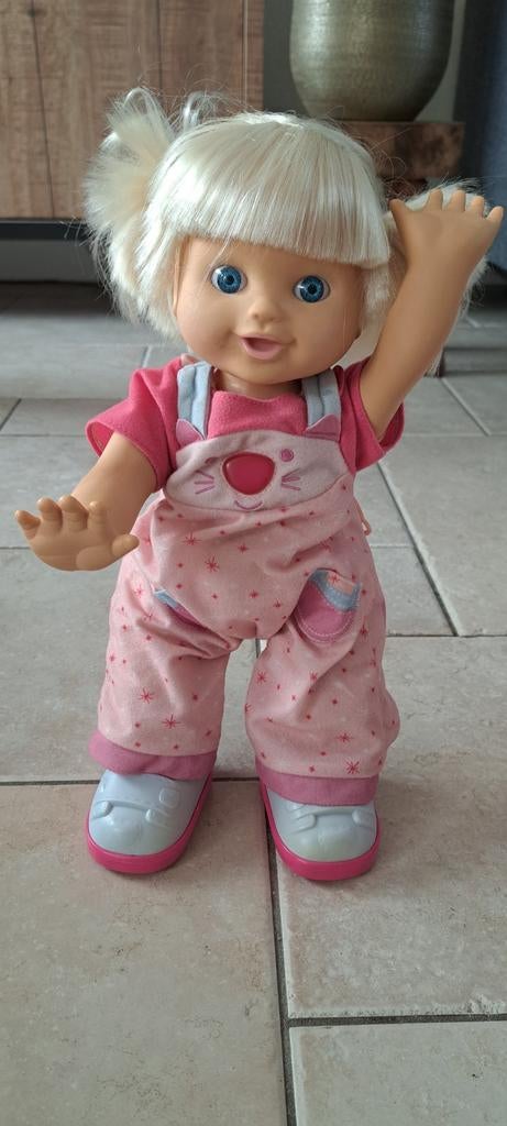 Interactieve Bewegende Babypop met Geluid en Beweging, Ophalen, Gebruikt, Babypop