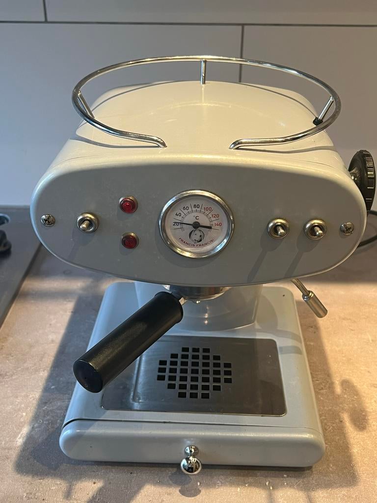 Francis Francis Magic L’Espresso Retro Espressomachine, Witgoed en Apparatuur, Koffiezetapparaten, Stoompijpje, Gebruikt, Espresso apparaat