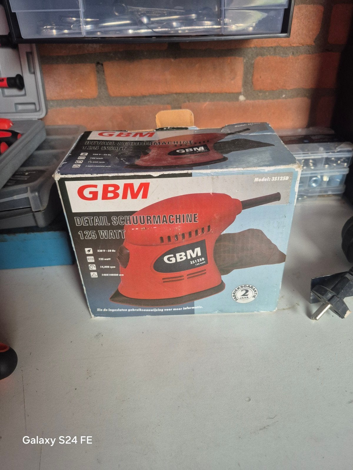 GBM Detail Schuurmachine 125 Watt - Model 35125D, Ophalen