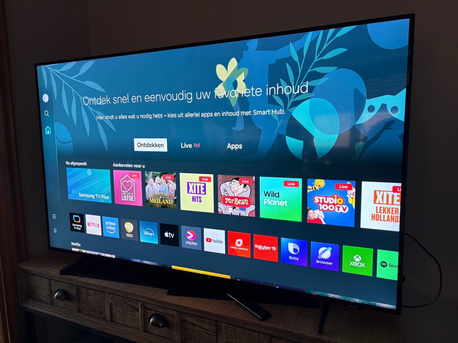 Samsung smart tv 4k uhd 55 ‘’ ophl 3670 ellikom belgie, Ophalen, LED, 50 Hz, Zo goed als nieuw