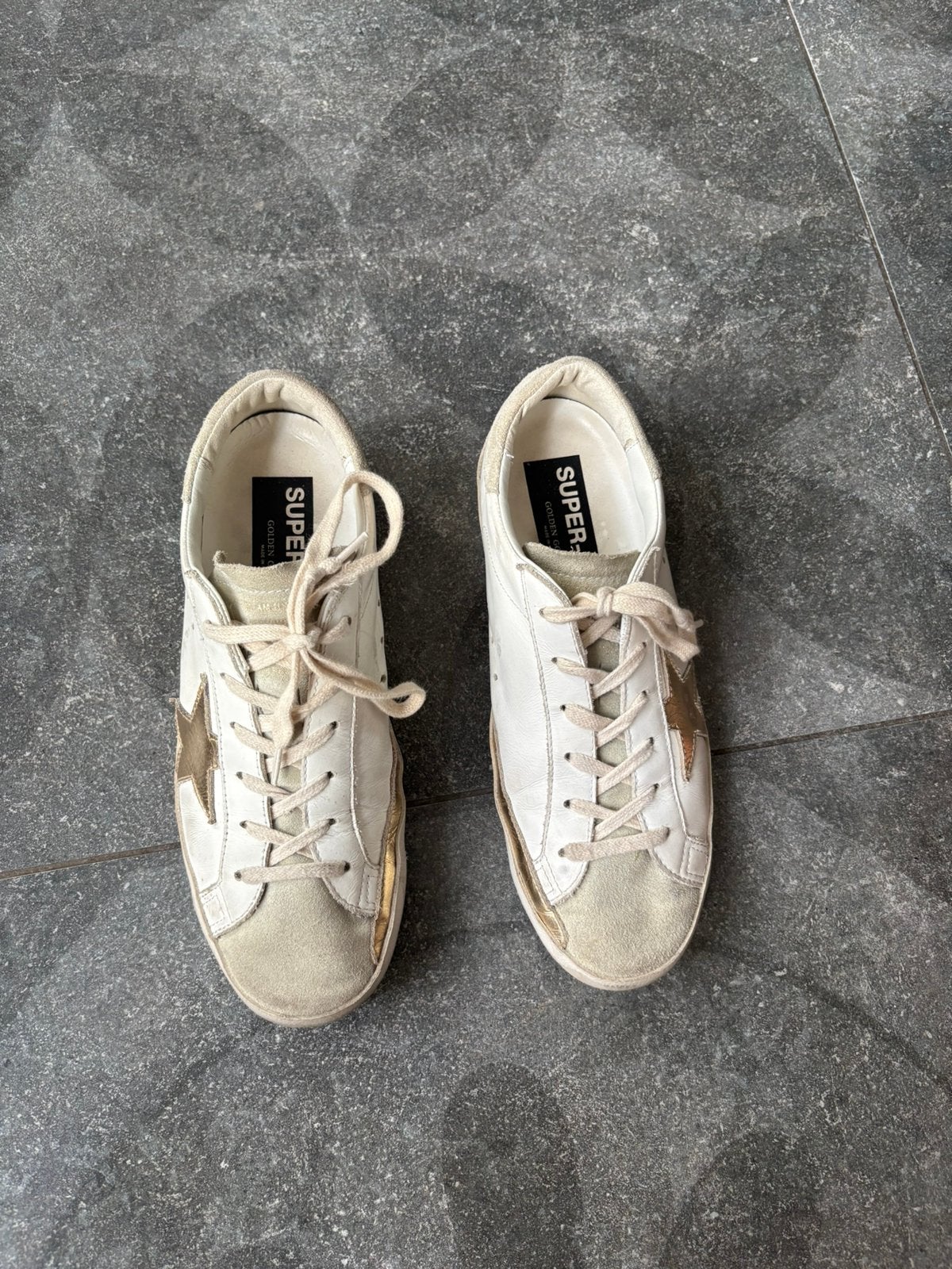 Golden Goose Superstar Sneakers, Kleding | Dames, Schoenen, Verzenden, Beige, Sneakers of Gympen, Zo goed als nieuw