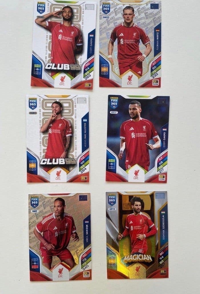 FIFA 365 Voetbalplaatjes - Liverpool Spelers, Verzamelen, Ophalen of Verzenden, Zo goed als nieuw, Buitenlandse clubs, Spelerskaart