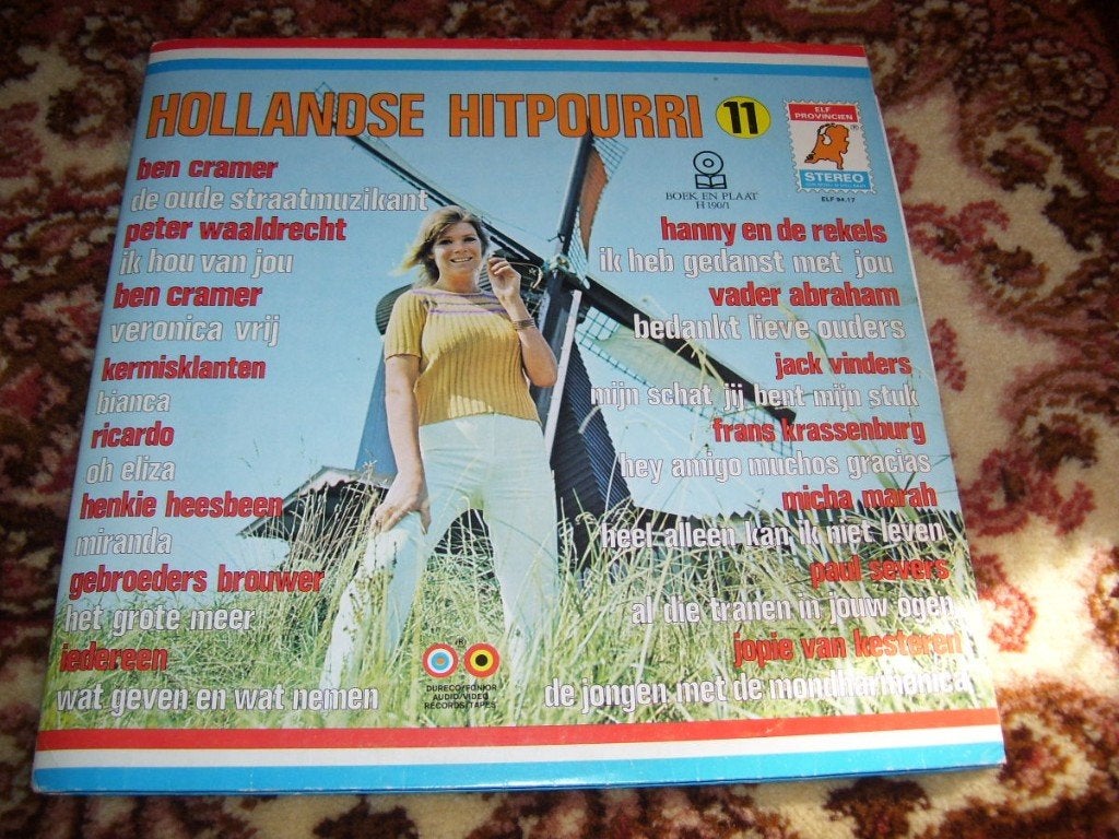 DUBBEL LP HOLLANDSE HITPOURRI, Cd's en Dvd's, Vinyl | Nederlandstalig, Overige formaten, Ophalen of Verzenden, Zo goed als nieuw