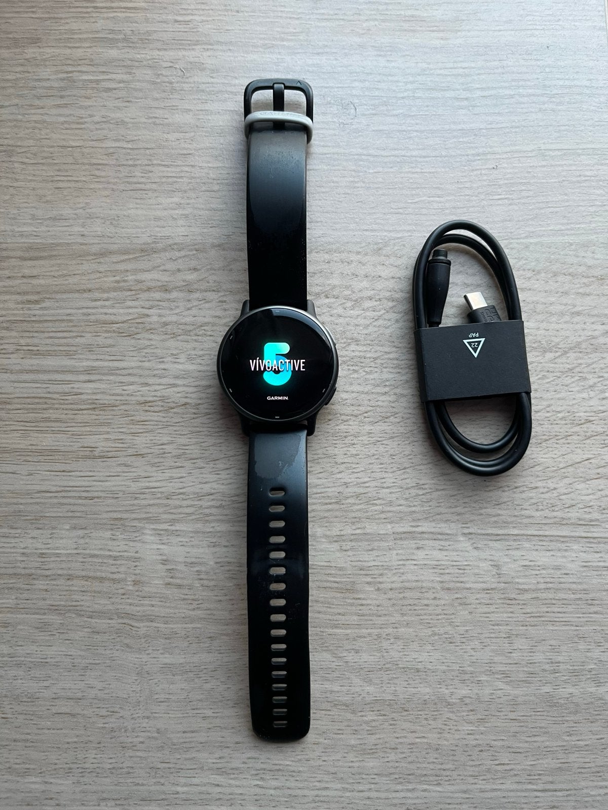 Garmin Vivoactive 5 - Goede staat, incl. verpakking, Gebruikt, Zwart, Ophalen of Verzenden, Waterdicht