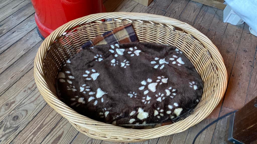 Katten- honden mand, Ophalen, Zo goed als nieuw, Riet