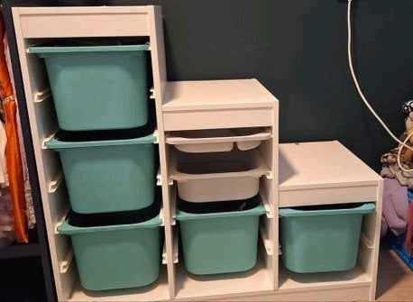 Ikea Trofast combinatie met bakken, Ophalen, Kast