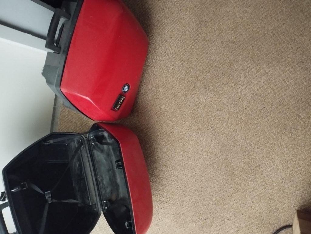 motorkoffers rood bmw r1100rs perfekt uitzien, Ophalen, Gebruikt