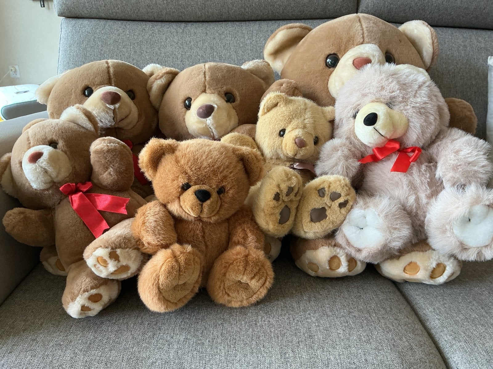 Grote collectie teddyberen - diverse maten en kleuren, Gebruikt, Beer, Ophalen of Verzenden, Middelgroot (20 tot 80 cm)