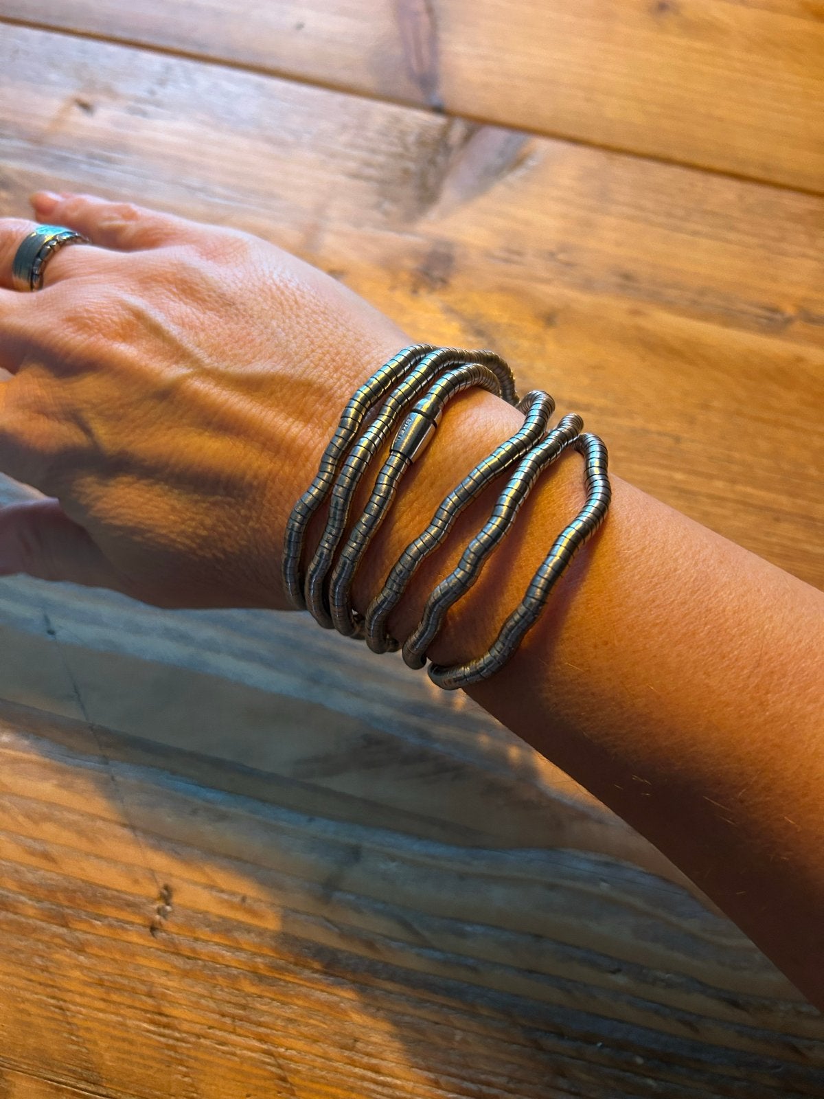 Breil Snake ketting/armband - 117 cm, Ophalen of Verzenden, Gebruikt, Zilver, Overige materialen