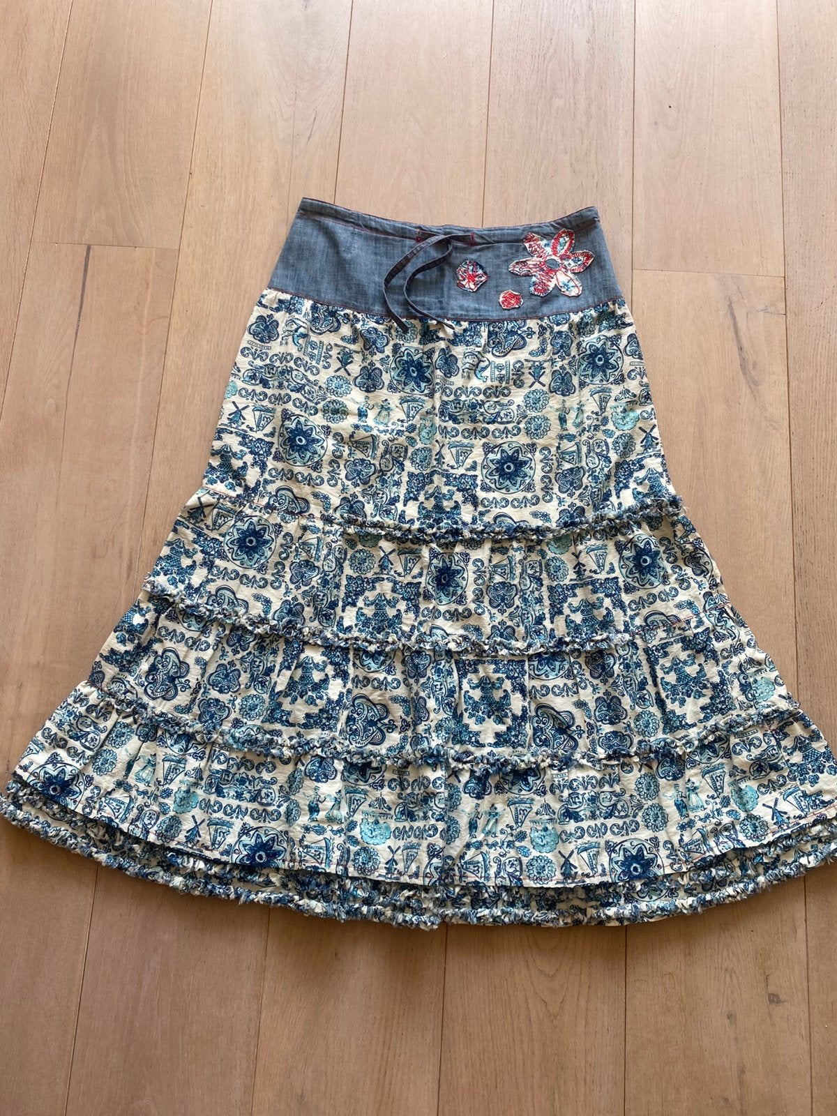 Oilily rok 42, Kleding | Dames, Blauw, Maat 42/44 (L), Ophalen of Verzenden, Zo goed als nieuw