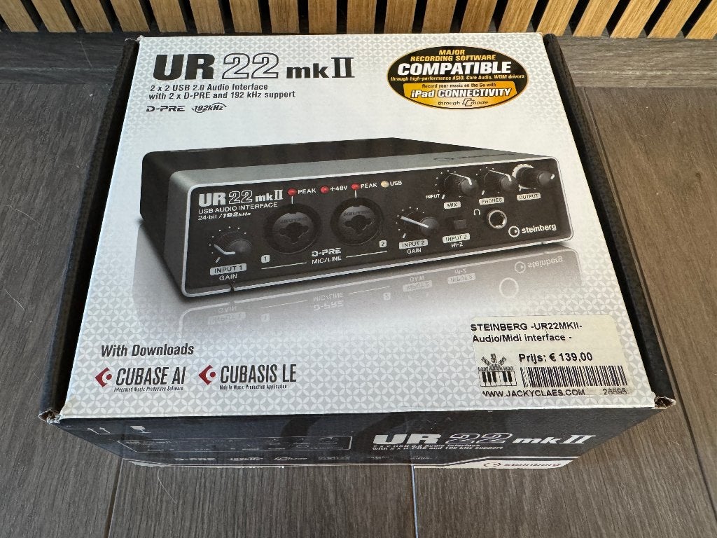Steinberg UR22mkII USB audio-interface, Muziek en Instrumenten, Ophalen, Zo goed als nieuw
