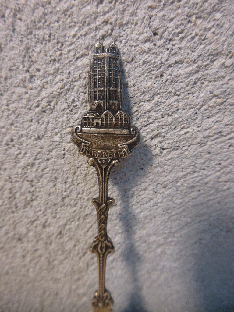 Zilveren theelepel grote kerk Dordrecht, Ophalen of Verzenden, Zilver