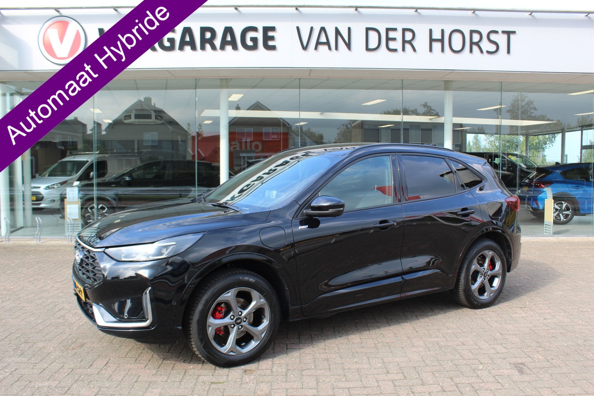 Ford Kuga 2.5 PHEV ST-Line X , 2100kg Trekhaak , Nieuw model, Auto's, Ford, 12 maanden, Gebruikt, Zwart, Plug-in hybride