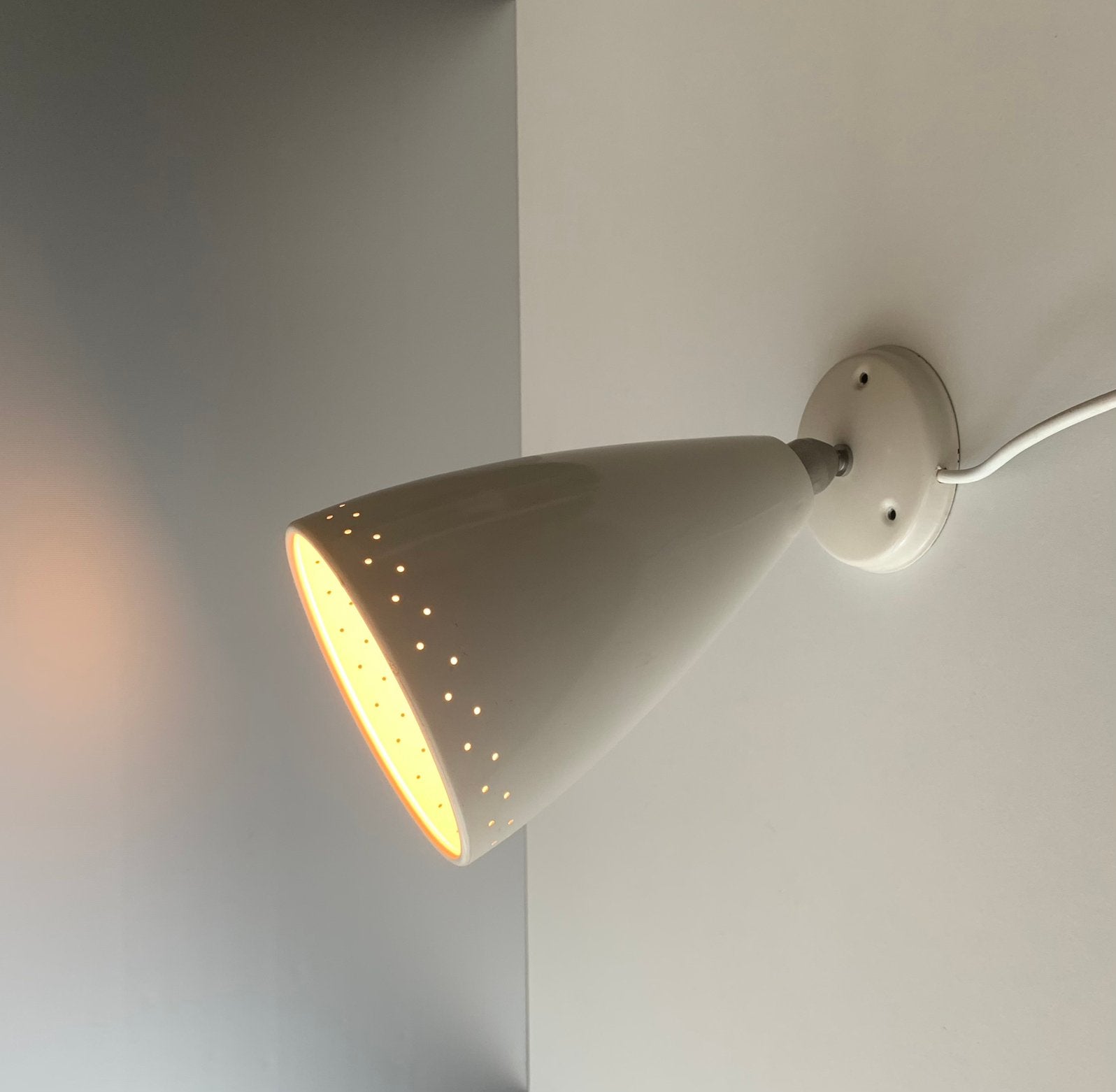 Philips 60s wall light silence of the lamps, Gebruikt, Philips, Verstelbaar, Metaal