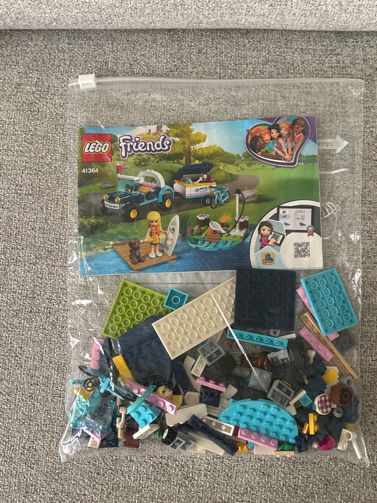 Lego Friends 41364 Stephanie's Buggy & Trailer, Gebruikt, Lego, Friends, Ophalen of Verzenden