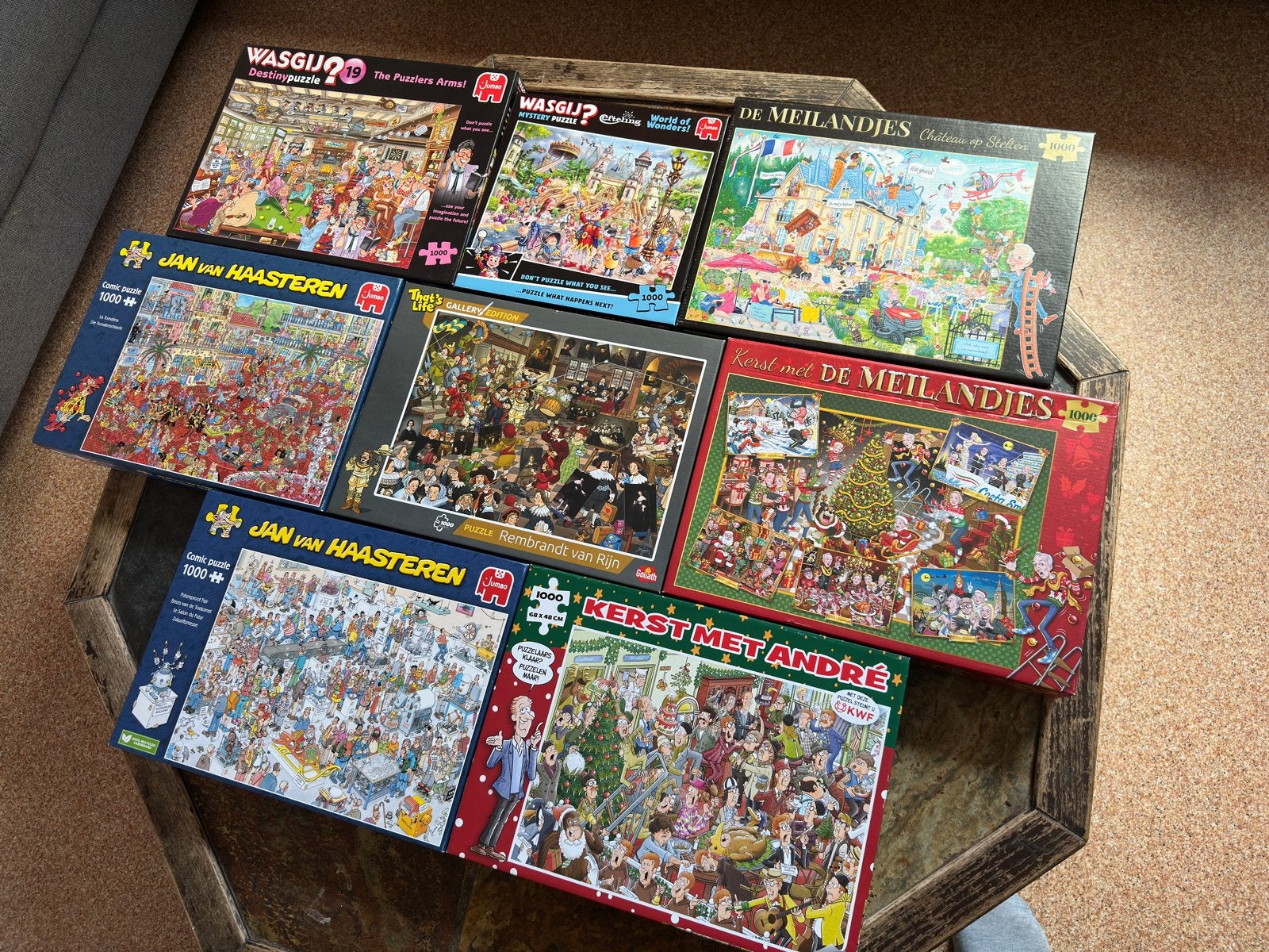 Diverse puzzels van Jan van Haasteren, Wasgij, Meilandjes, Hobby en Vrije tijd, Denksport en Puzzels, Ophalen, 500 t/m 1500 stukjes