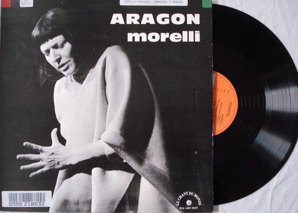 Monique Morelli - Chansons d'Aragon, Ophalen of Verzenden, Gebruikt, 12 inch, LP