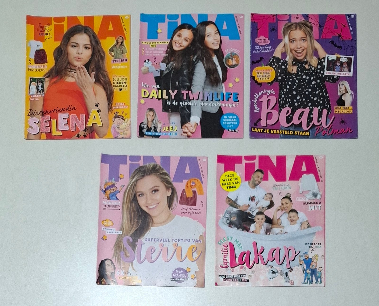 Tina's setje nr 8 - 5 Tina's in goede tot ZGAN staat, Boeken, Ophalen of Verzenden, Zo goed als nieuw, Overige typen